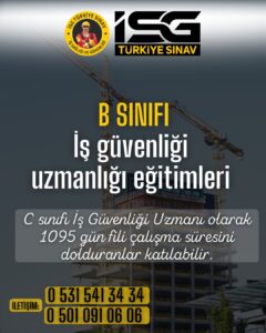 arnavutkoy-cilingir-mahallesi B Sınıfı İSG Eğitimi Kursu