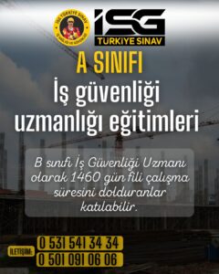 arnavutkoy-adnan-menderes-mahallesi A Sınıfı İş Güvenliği Eğitimi Kursları